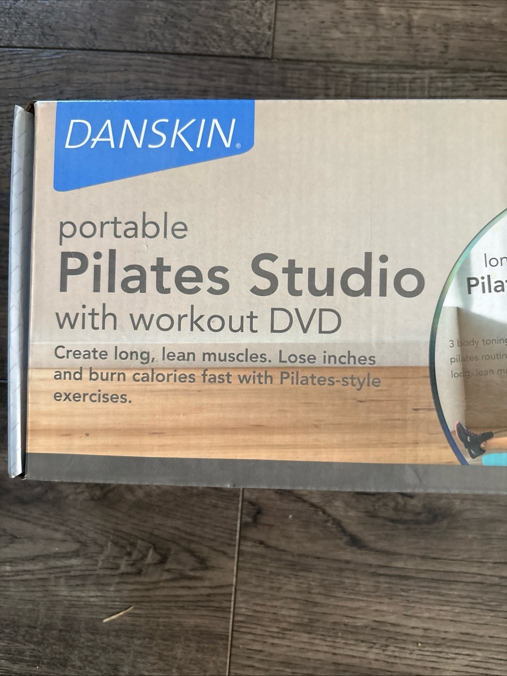 DANSKIN Portable Pilates Studio with Workout DVD - Blue, Tan